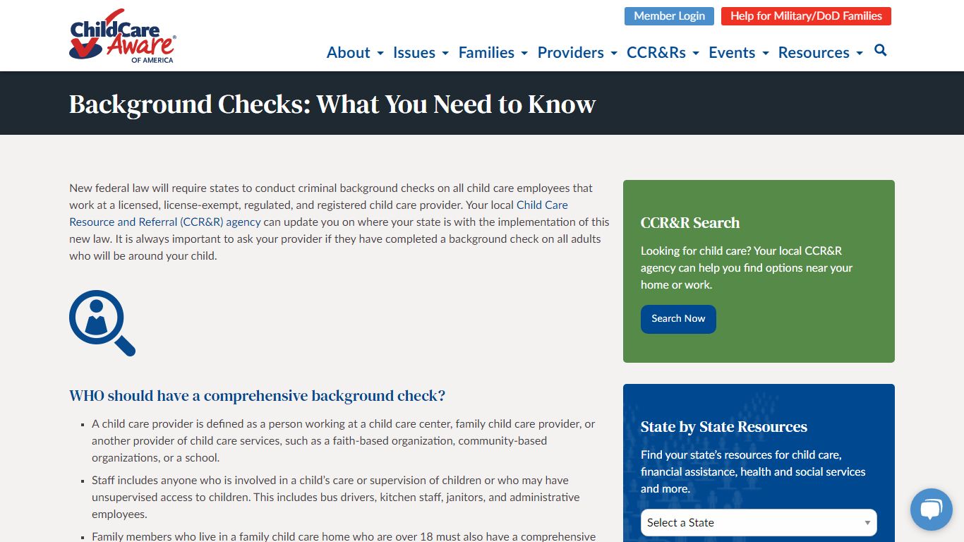 Background Checks: What You Need to Know - Child Care Aware® of America