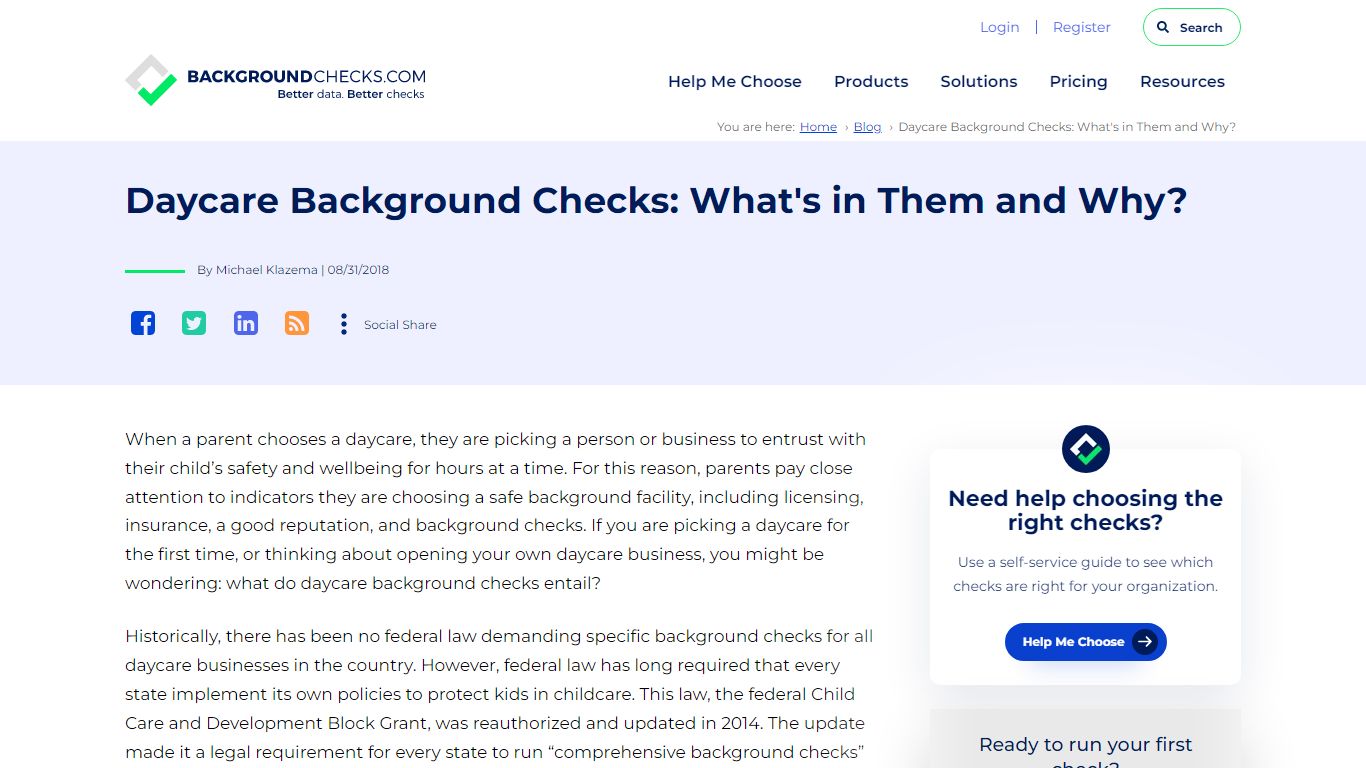 What Does a Daycare Background Check Include?